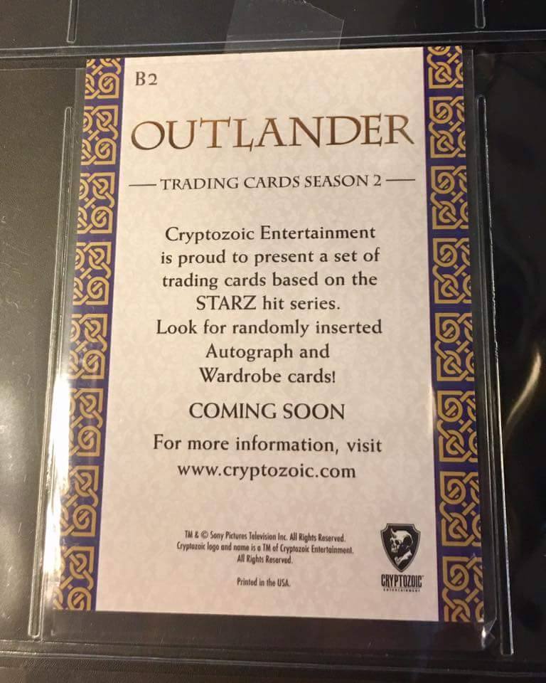 outlander trading card binder Cards Season 5  Cryptozoic Entertainment four uniquely 4 Pocket Oversized Card Binder