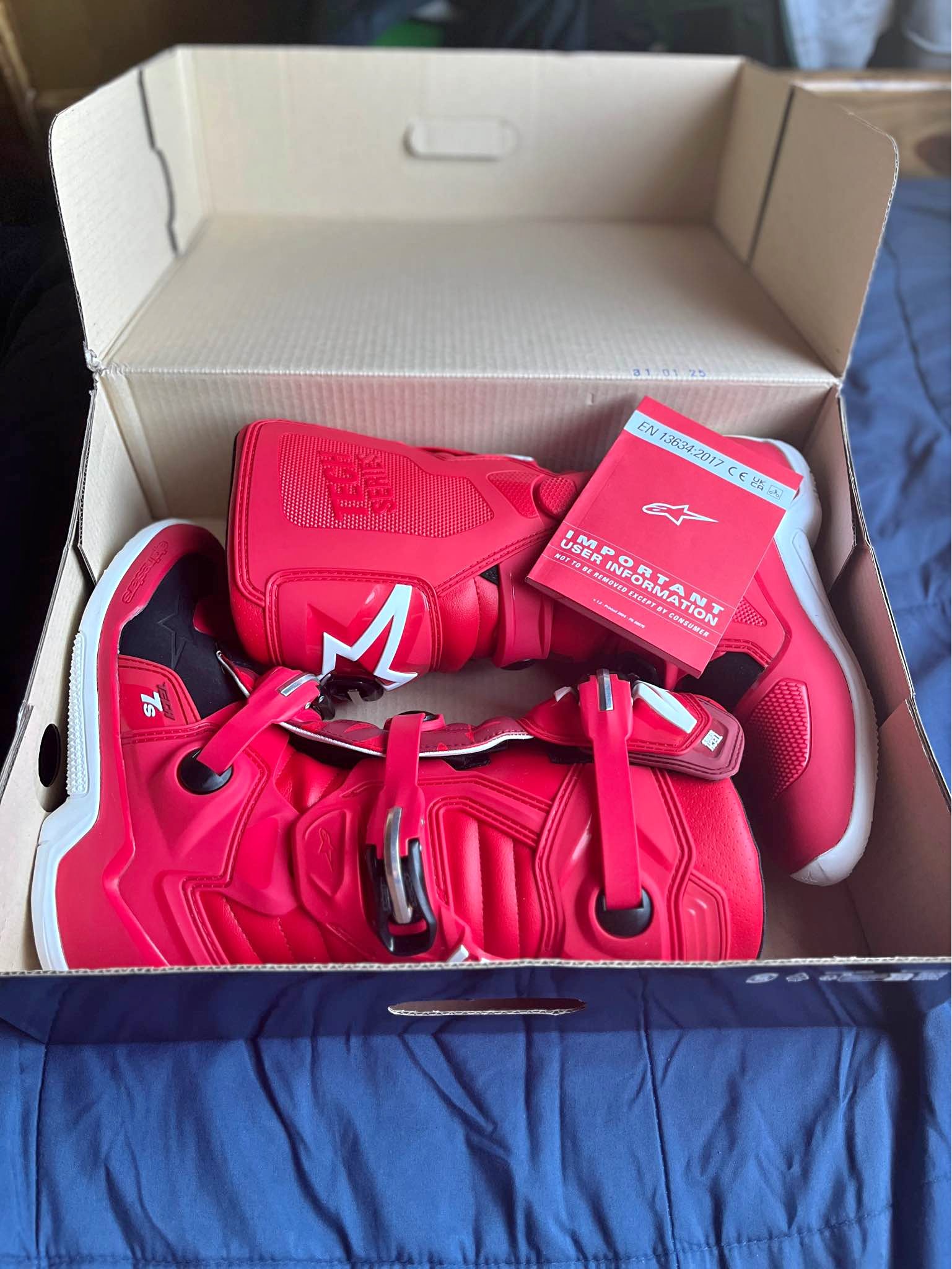 Botas enduro / motocross Alpinestars TECH 7 Rojas NUEVAS SIN USO ...