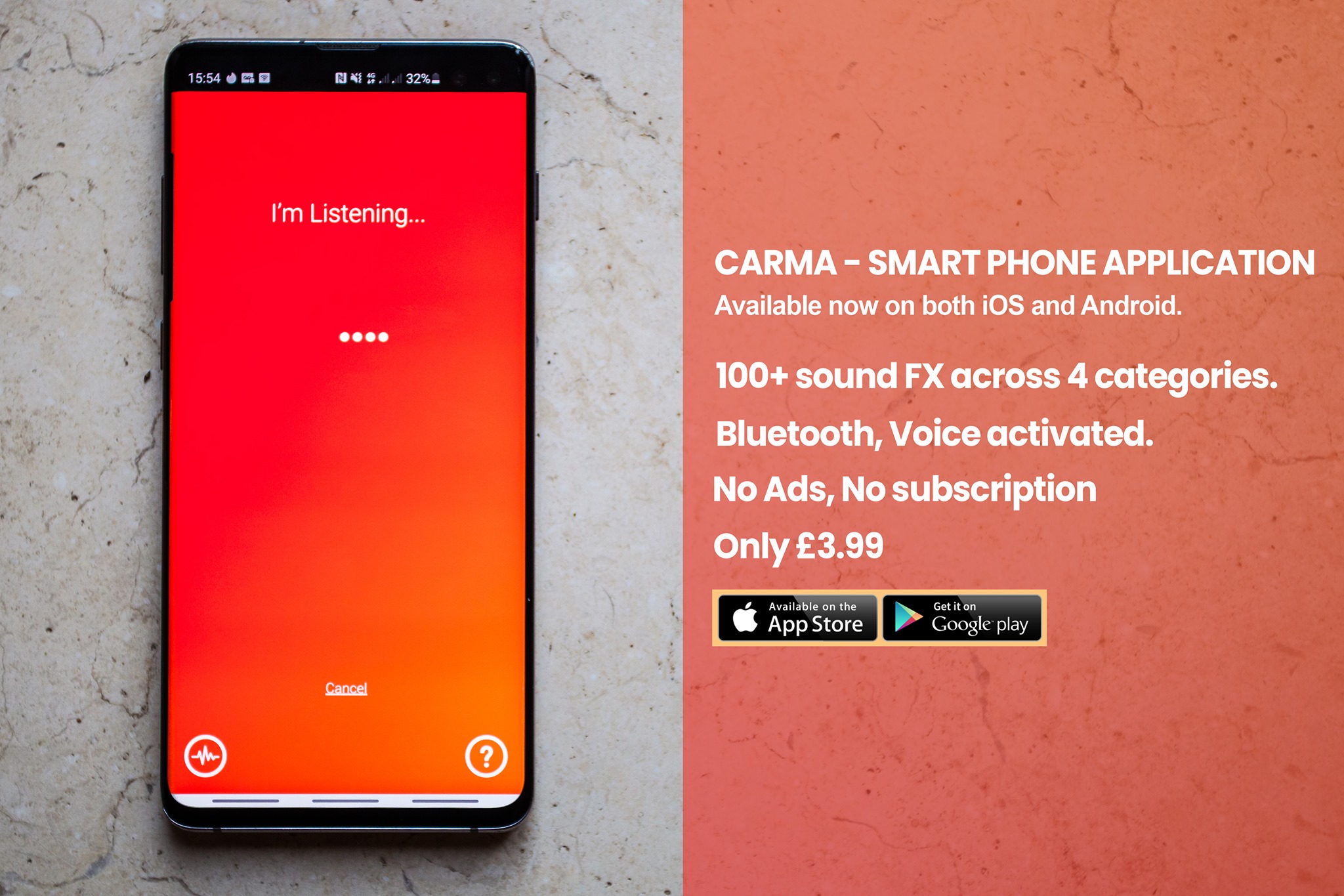 Carma App - Home