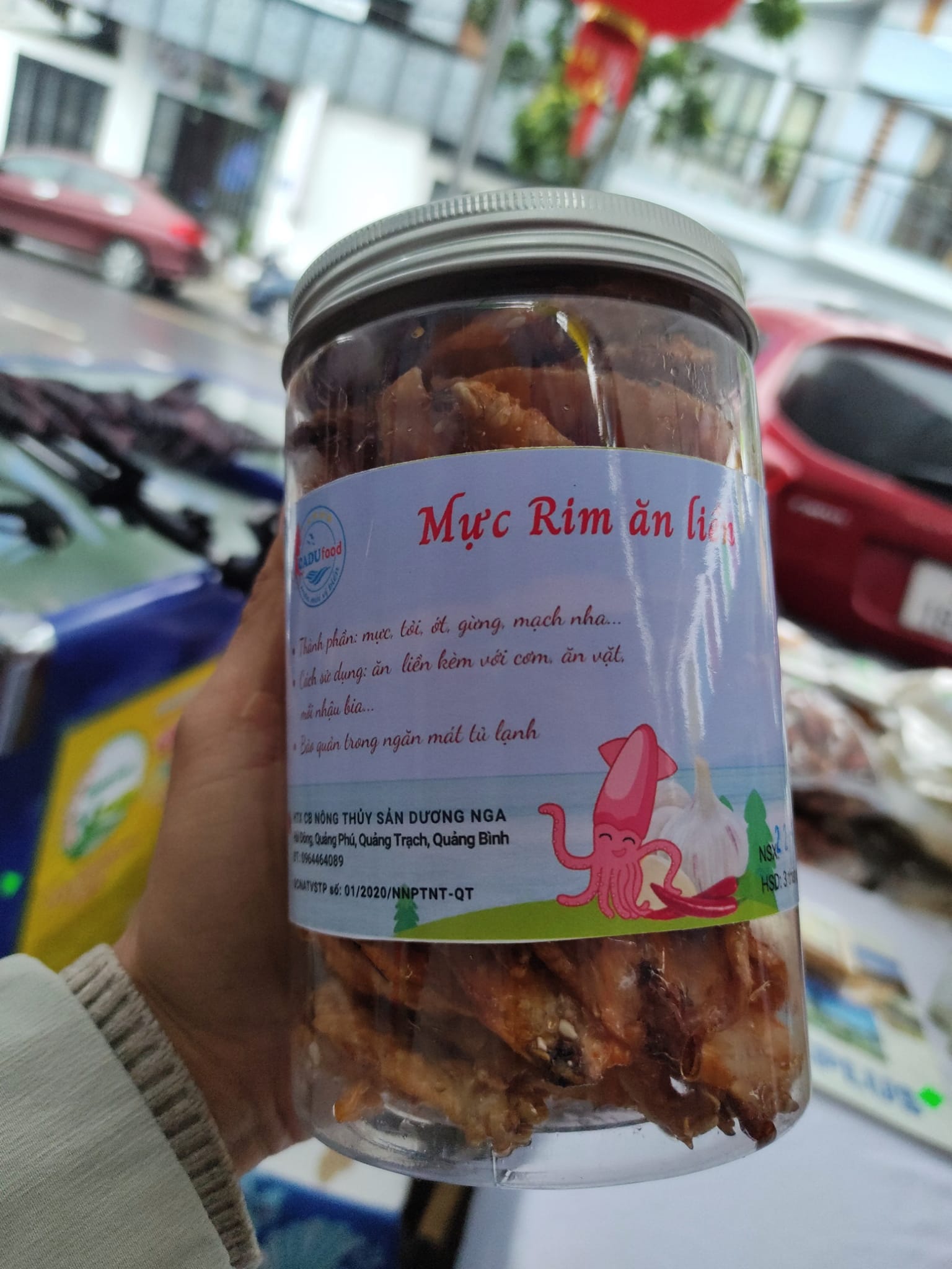 Mực Rim cay- Đặc sản Quảng Bình