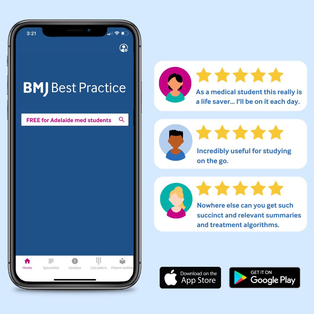 Adelaide - ‼️ Have you downloaded the BMJ Best Practice app? It's FREE ...