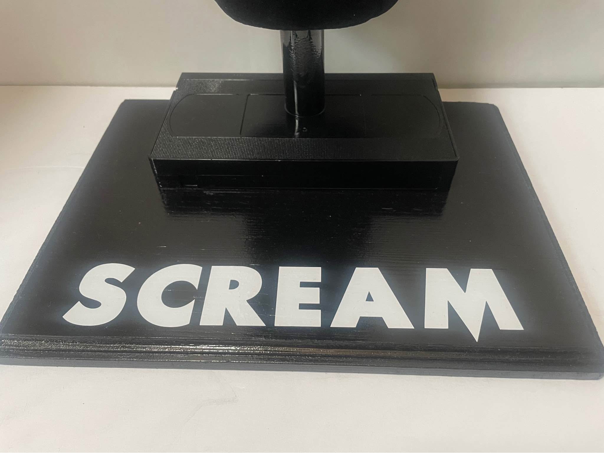 Scream Ghostface Mask VHS Display Stand Scream Movie Horror (STAND ONLY ...