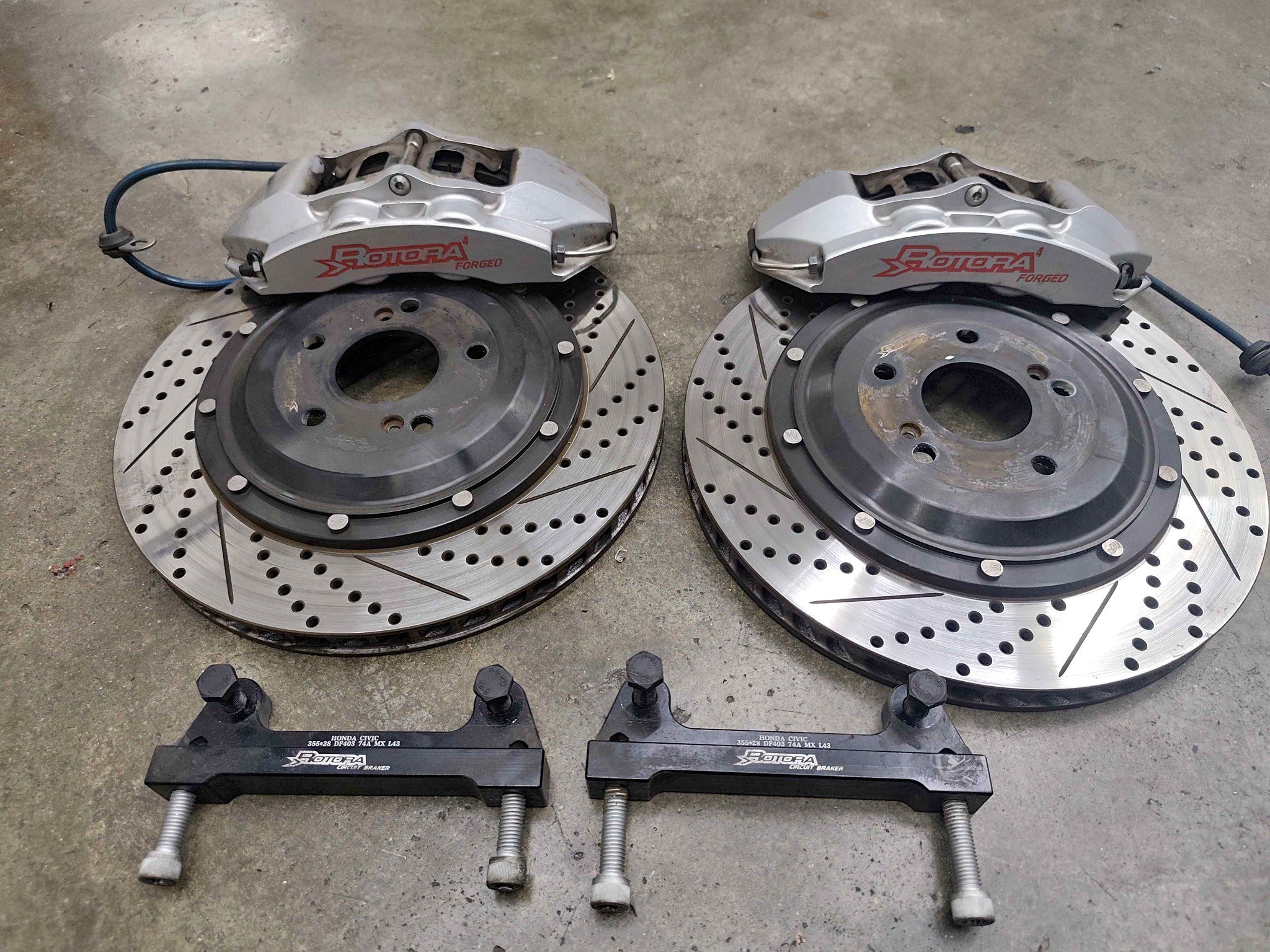 Rotora Big Brake Kit RF403 Caliper 4pot - Car Brakes & Brake Parts ...