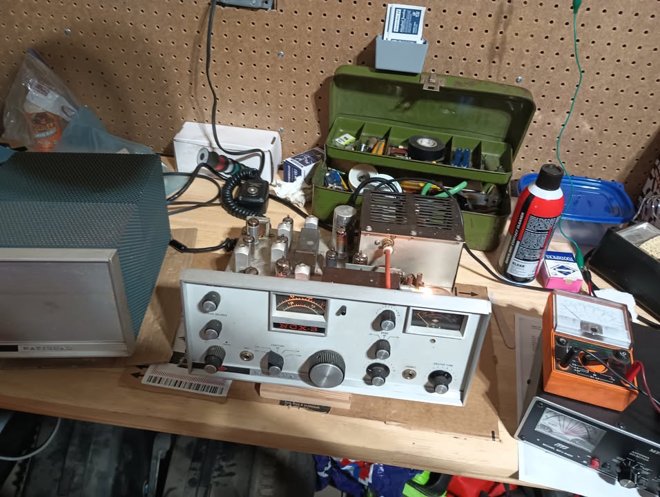 National ncx-3 transceiver restoration on workbench