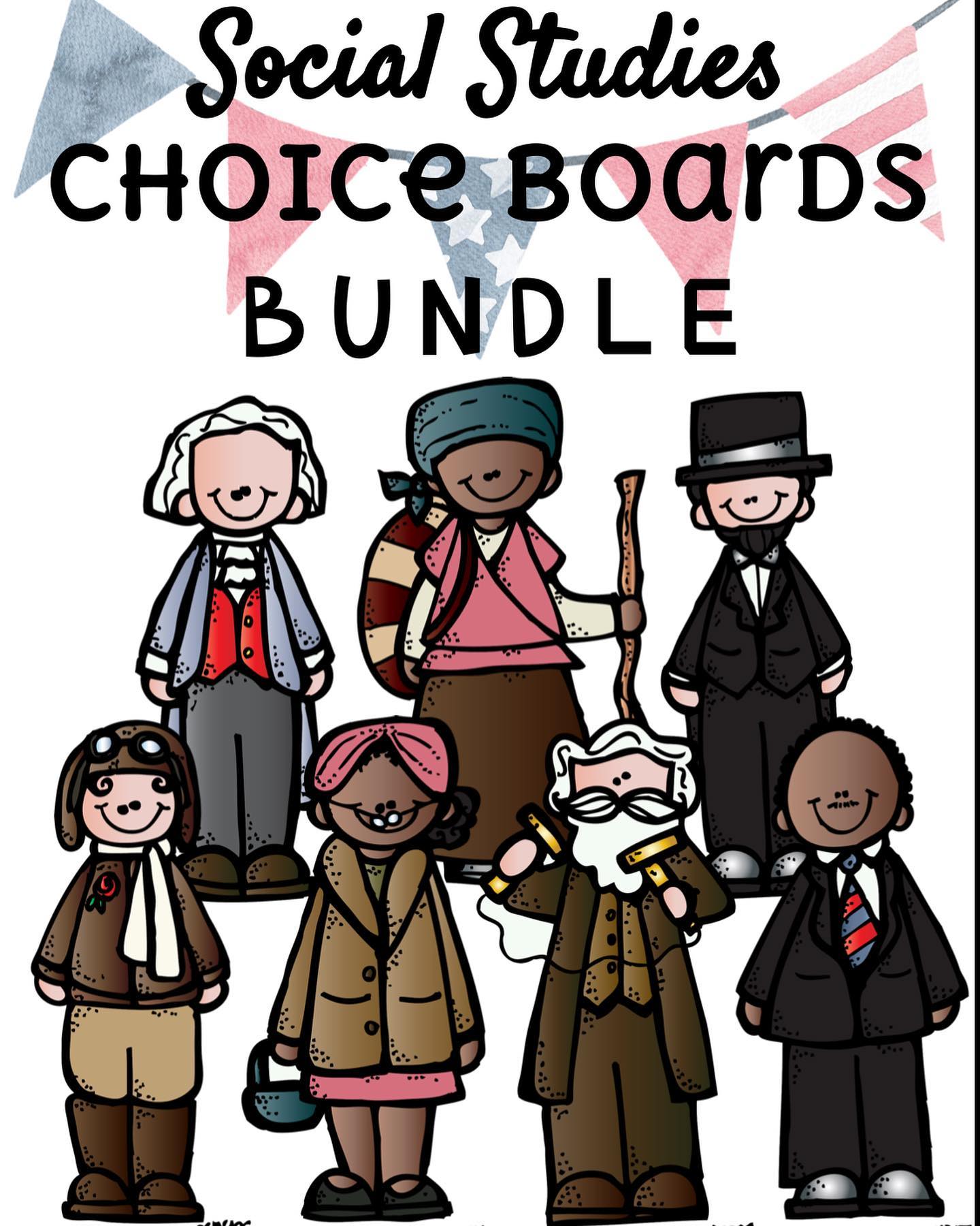 Social Studies Choice Boards BUNDLE... - Teach in the Peach | Facebook