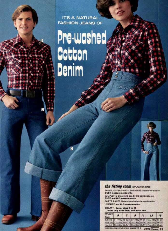 Page from the Sears Fall/Winter catalog of 1976