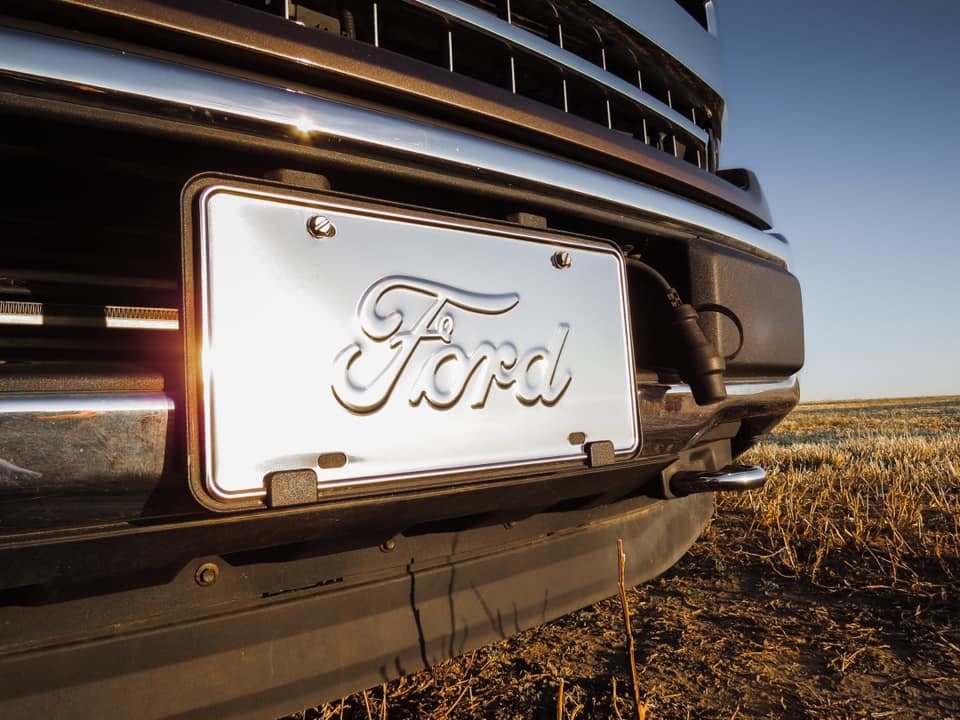 Truck Hardware - NEW Ford Script License plates are...