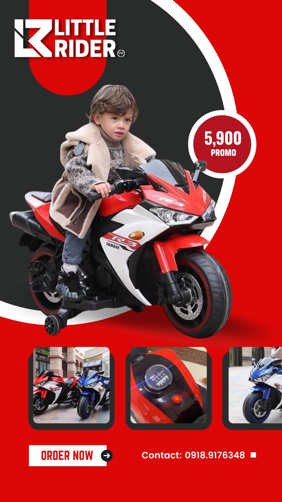 Little Rider Ph - NEW R3 MOTOR #888 Specs: Rubber tires... | Facebook