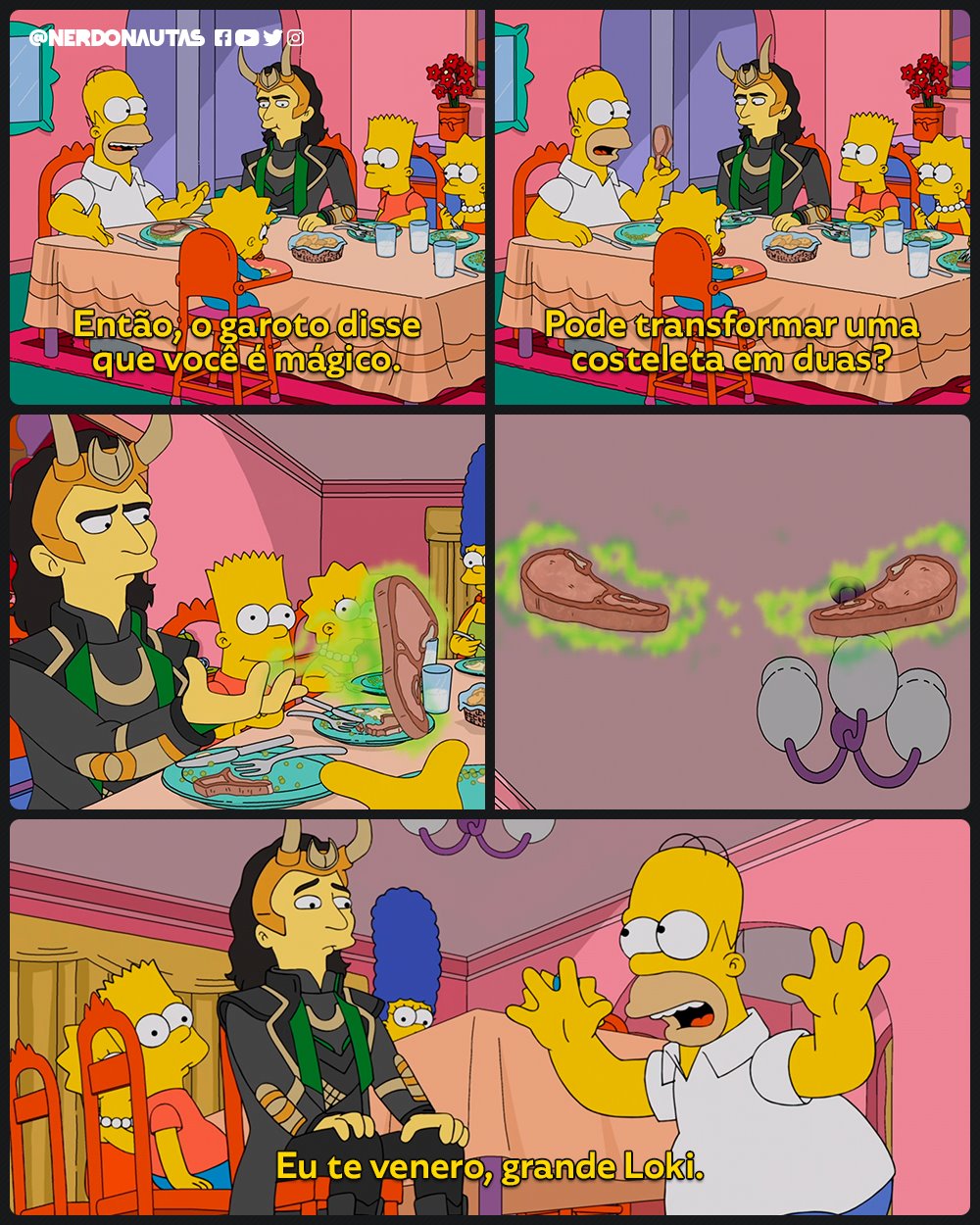 Nerdonautas - Os Simpsons - O Bem, o Bart e o Loki #Frodo... | Facebook