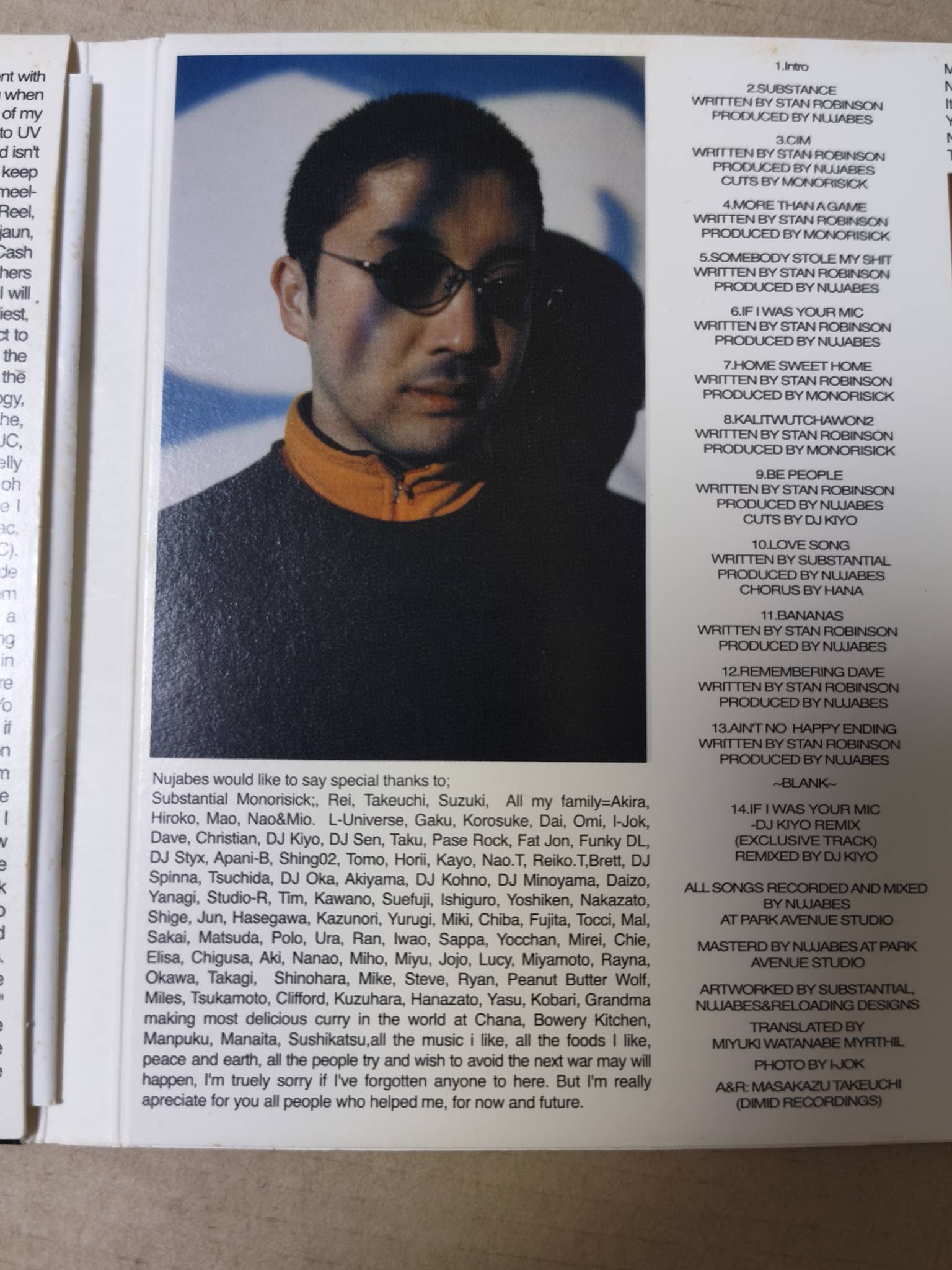 Nujabes message in cd album