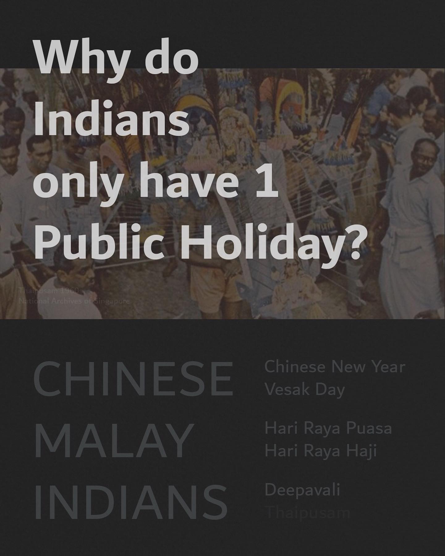 Wake Up Sg The Time Is Ripe For Thaipusam To Be Reinstated As A Public Holiday Hardwarezone Forums