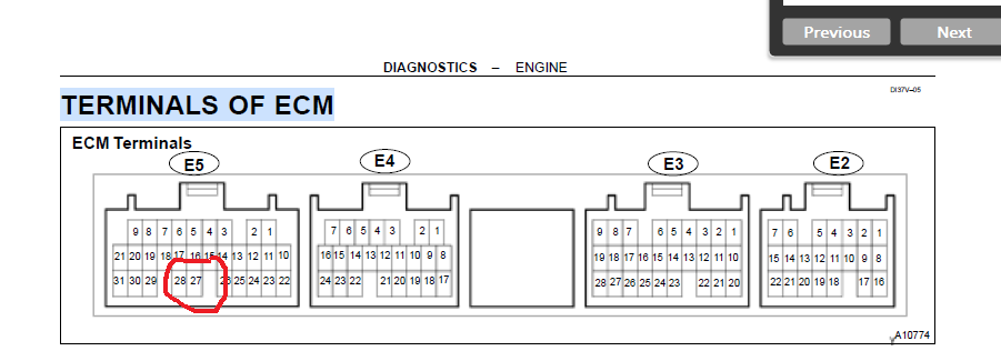 Hello, can someone help me find pinout: ECU - Denso 89666-35280
