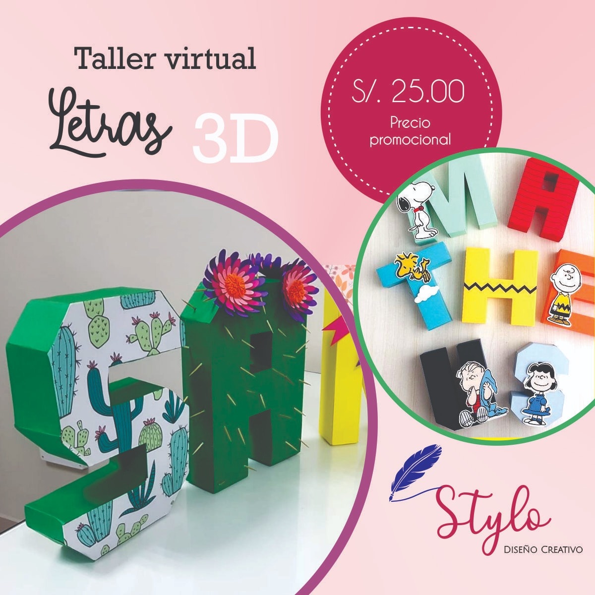 Taller de Letras 3D!!! Incluye:... - Stylo Diseño creativo | Facebook