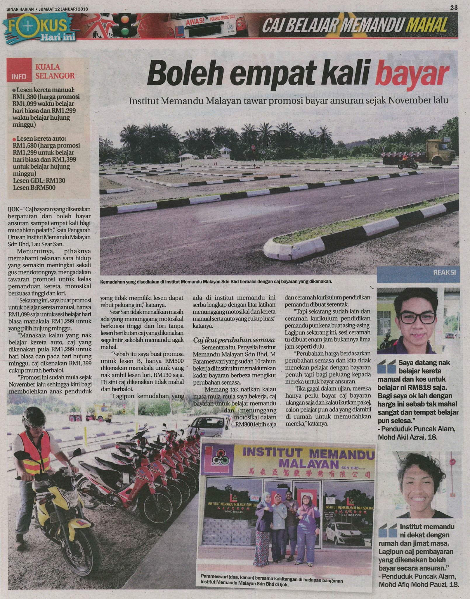 Institut Memandu Malayan Photos Facebook