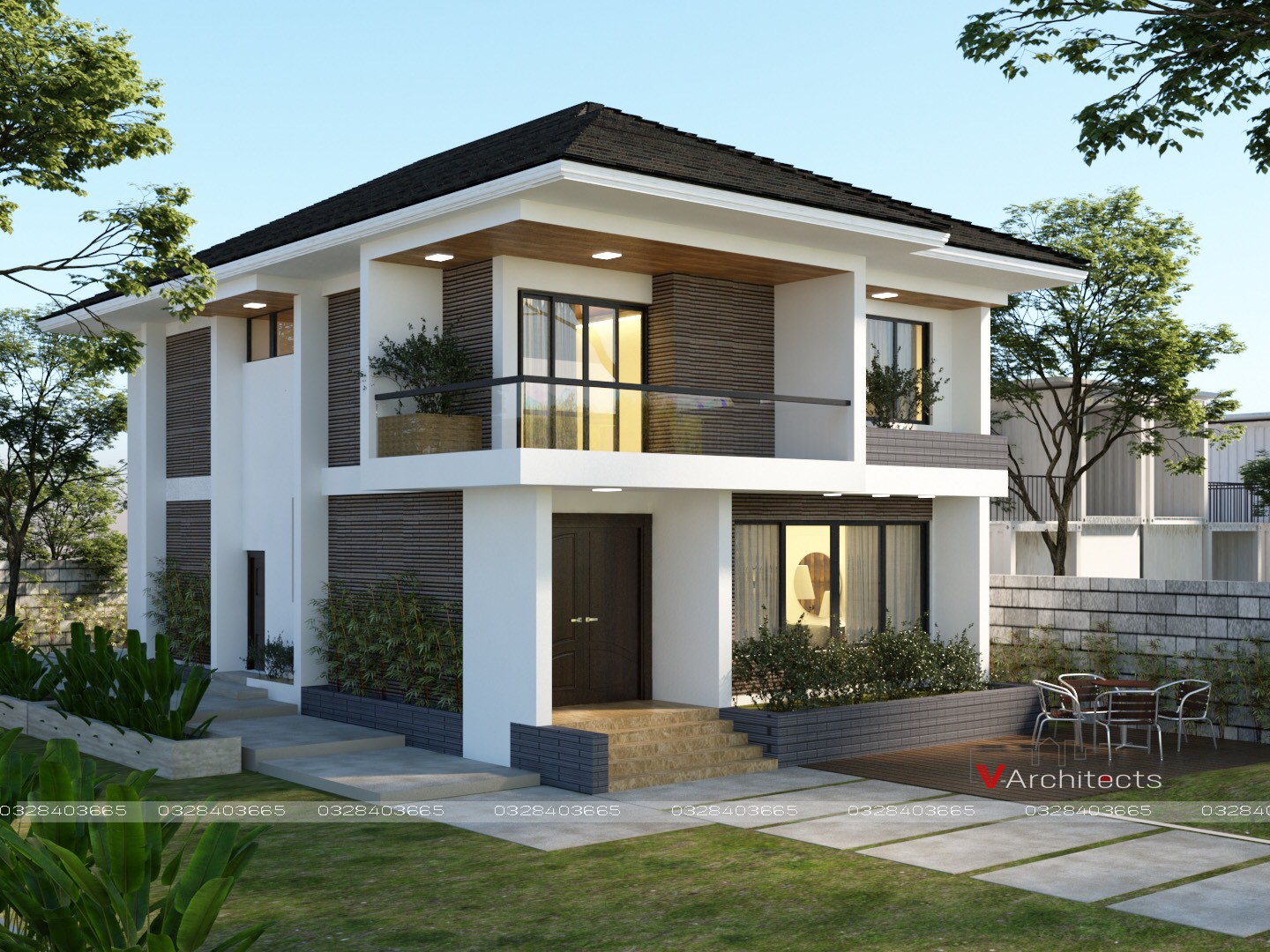 V-Architects - 💢 " BIỆT THỰ NHÀ VƯỜN VÙNG QUÊ " Một mảnh đất rộng xây ...