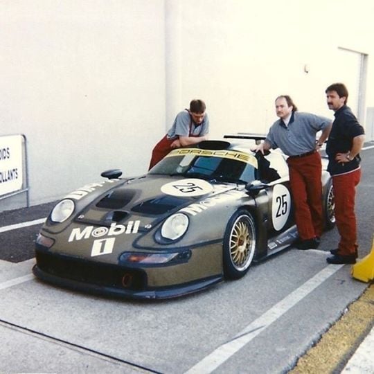 Pure Racing GT - Porsche 911 GT1 Testing at Le Mans (1996)...