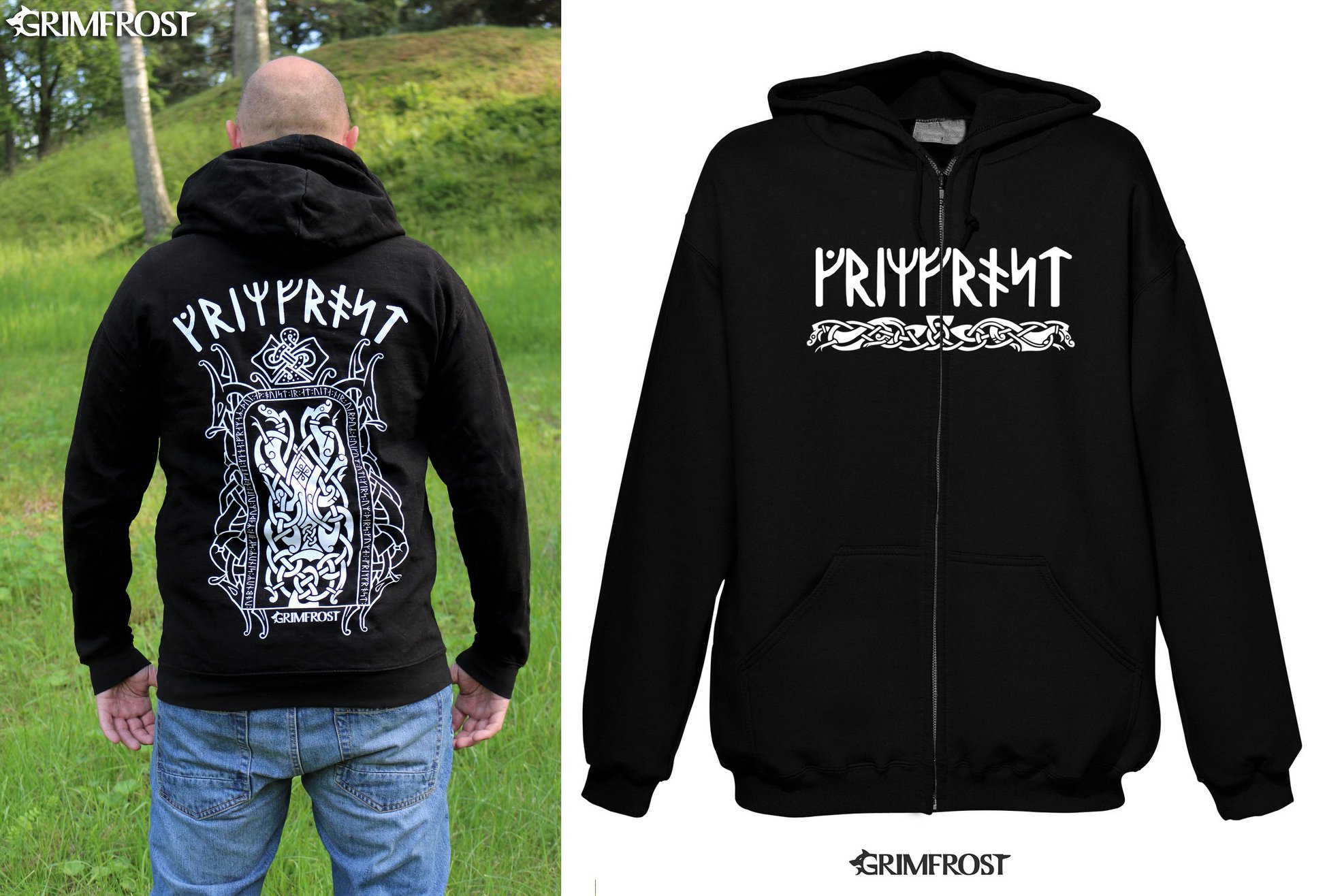 Grimfrost - BACK IN STOCK - Runestone hoodie for the... | Facebook