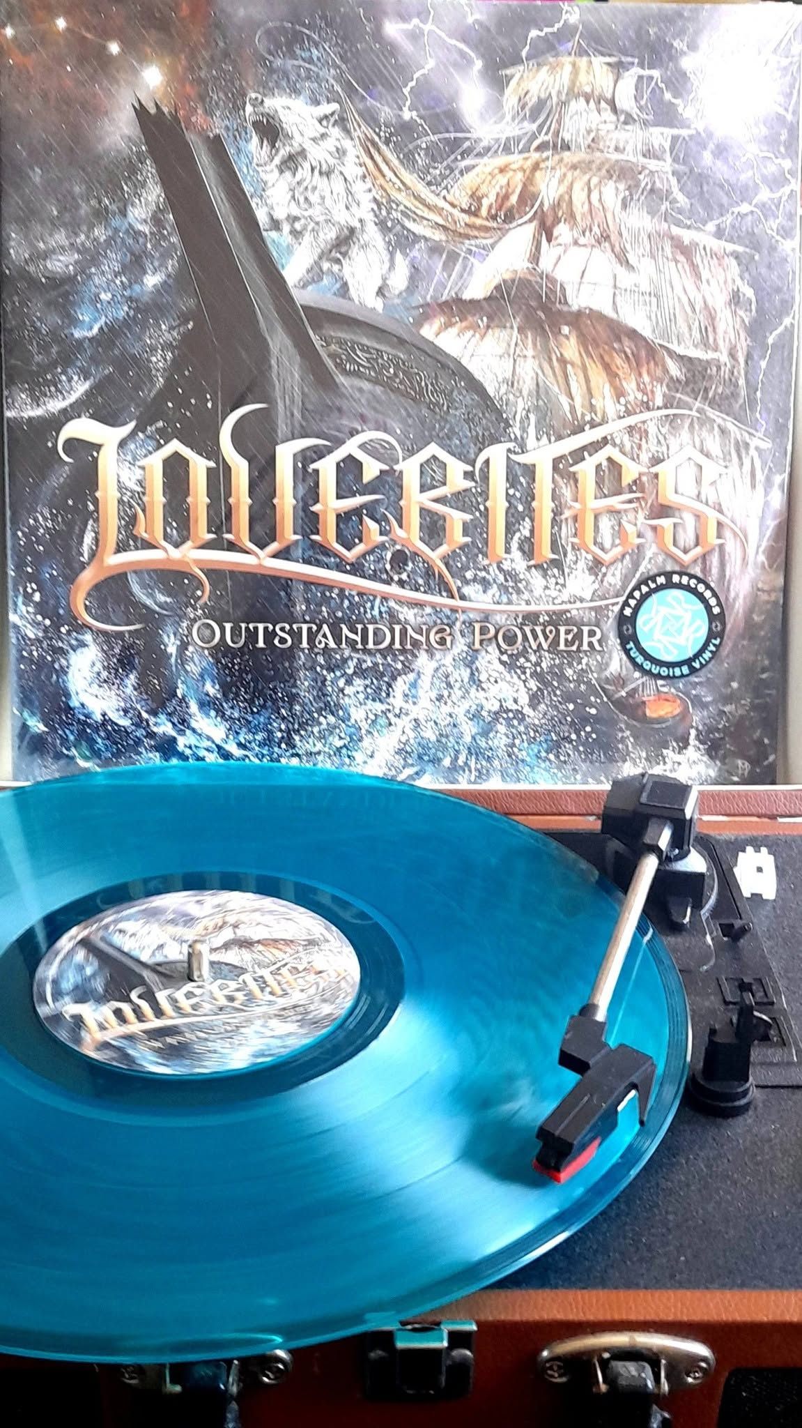 LOVEBITES' Outstanding Power on Turquoise Vinyl from Napalm
