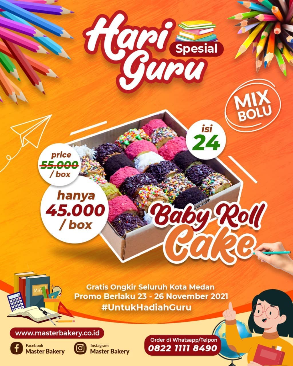Master Bakery - 📣📣 SPESIAL HARI GURU, JANGAN SAMPAI...