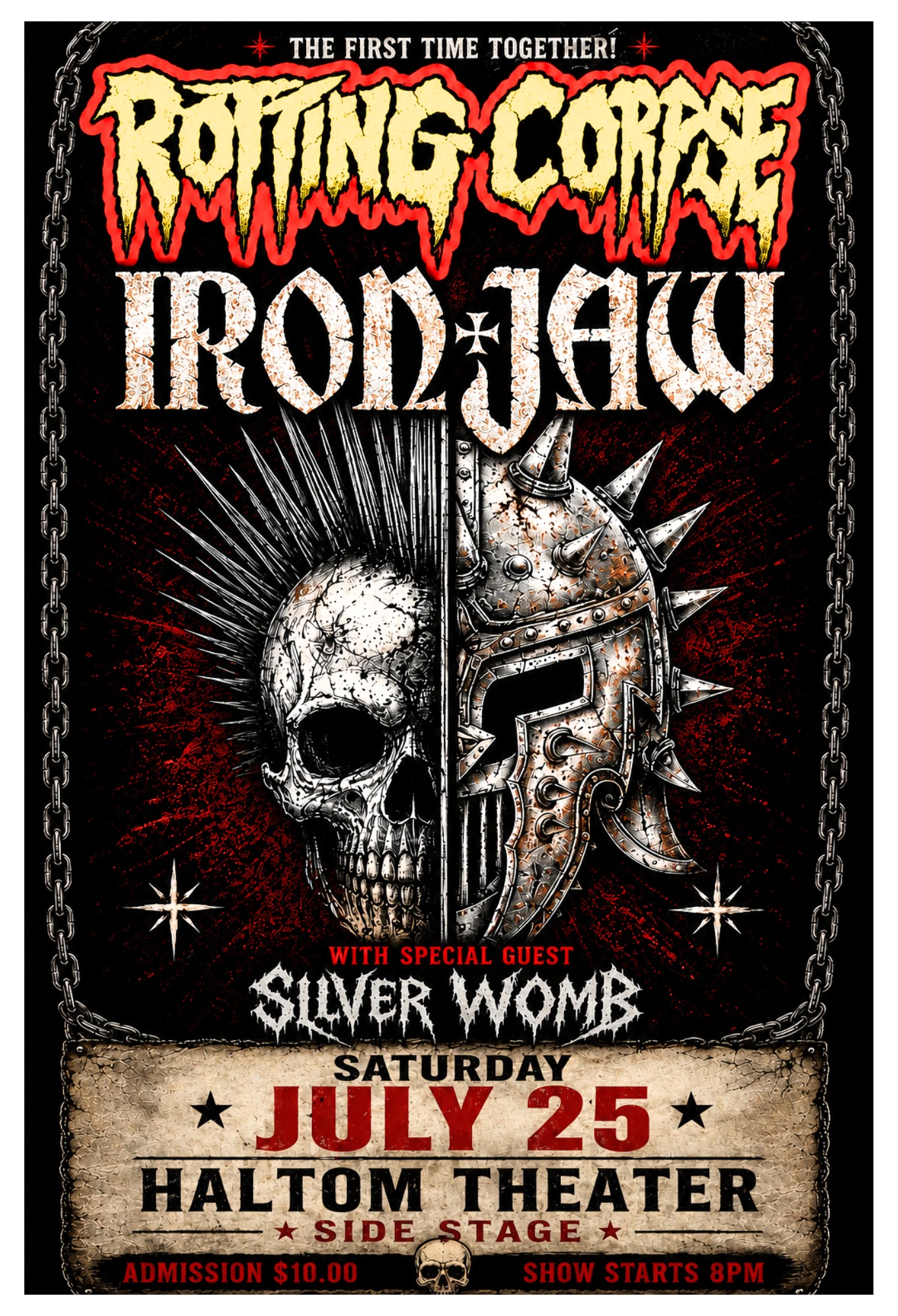 TEXAS METAL MELTDOWN with ROTTING CORPSE, IRON JAW, & SILVER WOMB