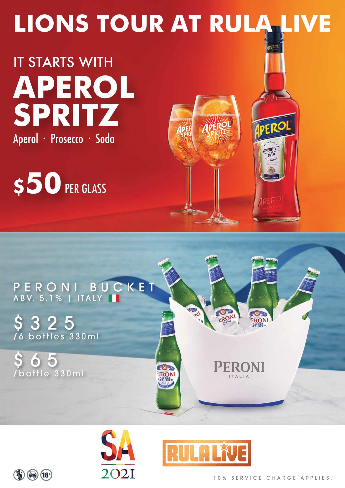 Rula Live - Enjoy a refreshing Aperol Spritz at HK$50 a...