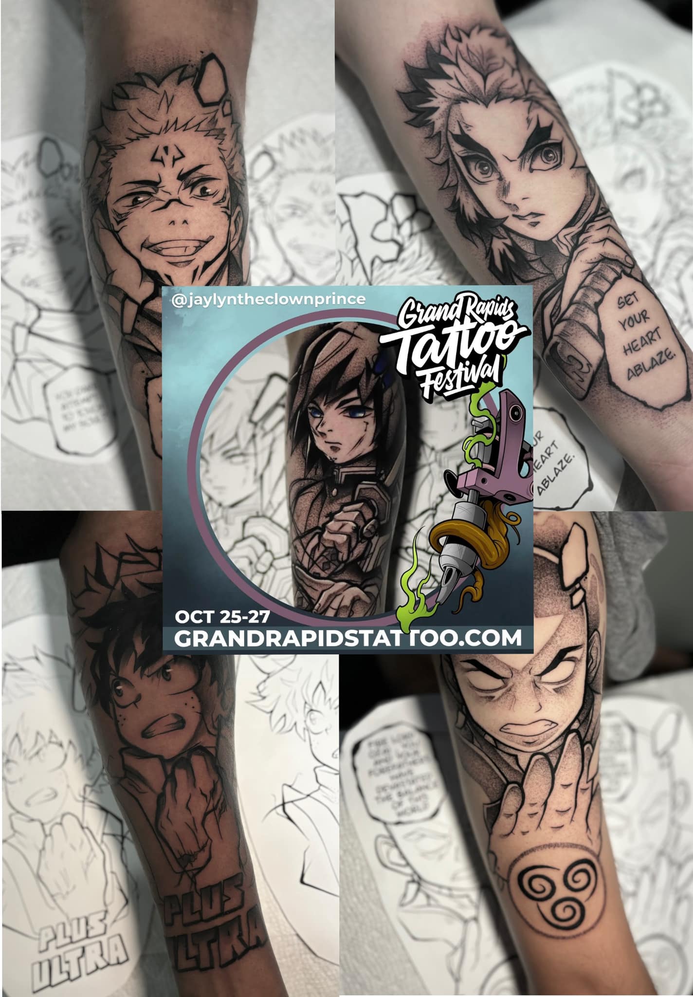 Tyler Space Art now booking 2027 Japanese tattoos in Grand Rapids
