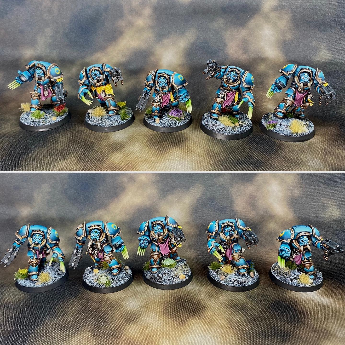 Warhammer 40K: Chaos Space Marines Terminators Con Combi-Plasma/Bolter - Pezzi Non Assemblati