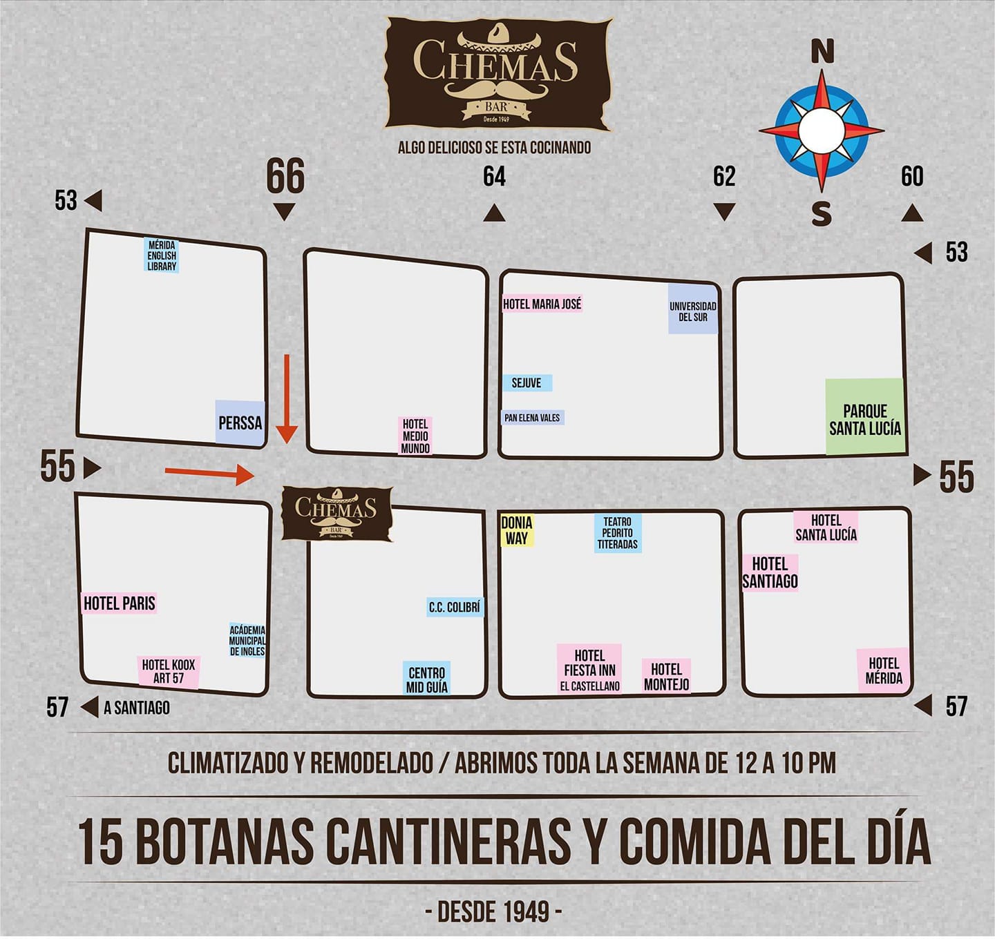 Chemas Bar - Les compartimos el mapa para que nos indiquen...