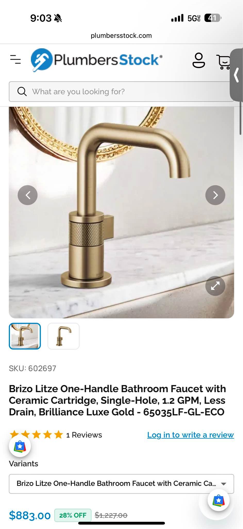 Brizo Litze One-Handle Bathroom Faucet - Shower Heads - Tempe, Arizona ...
