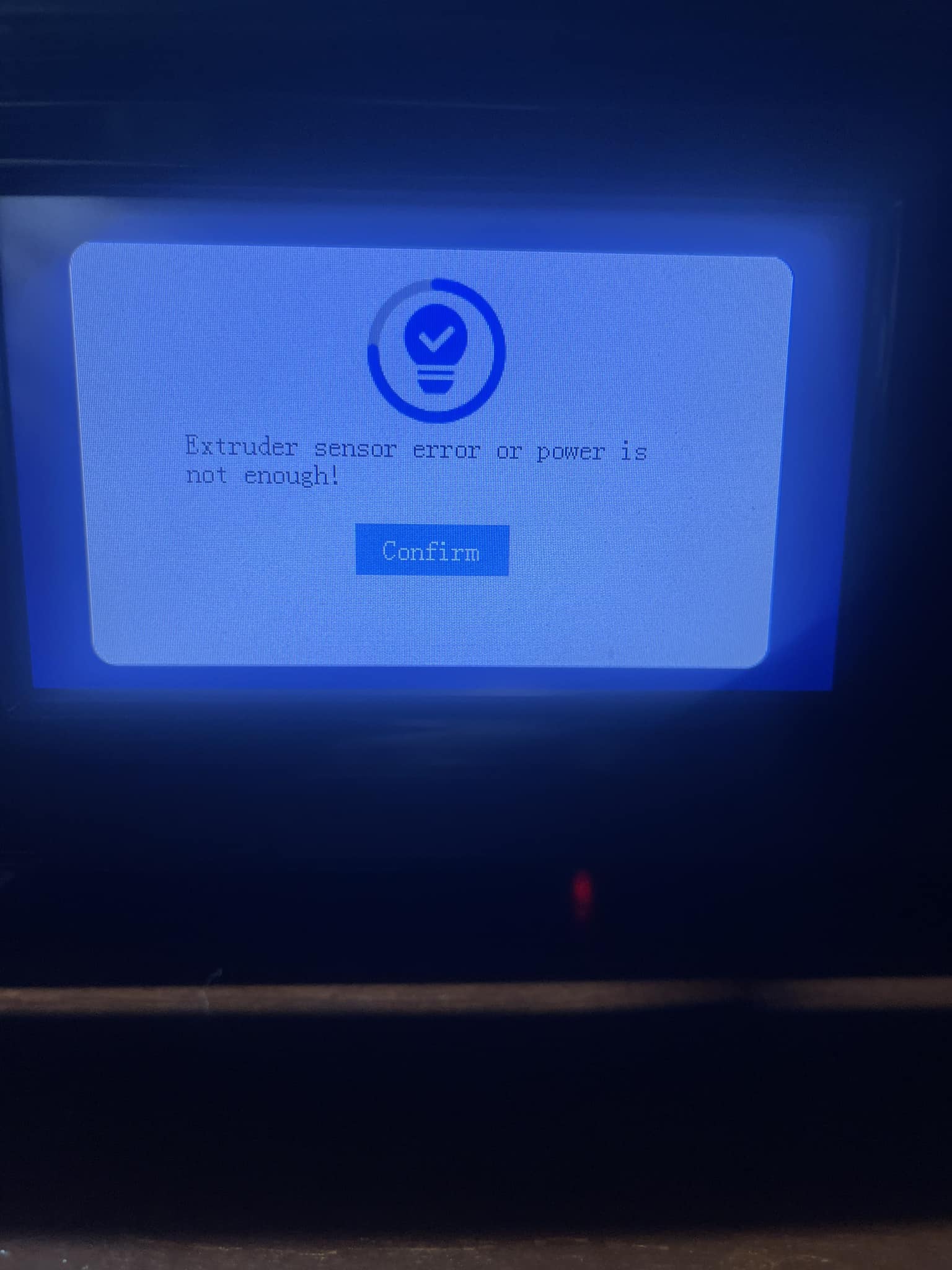 What to look for in Qidi X-Pro extruder sensor error after