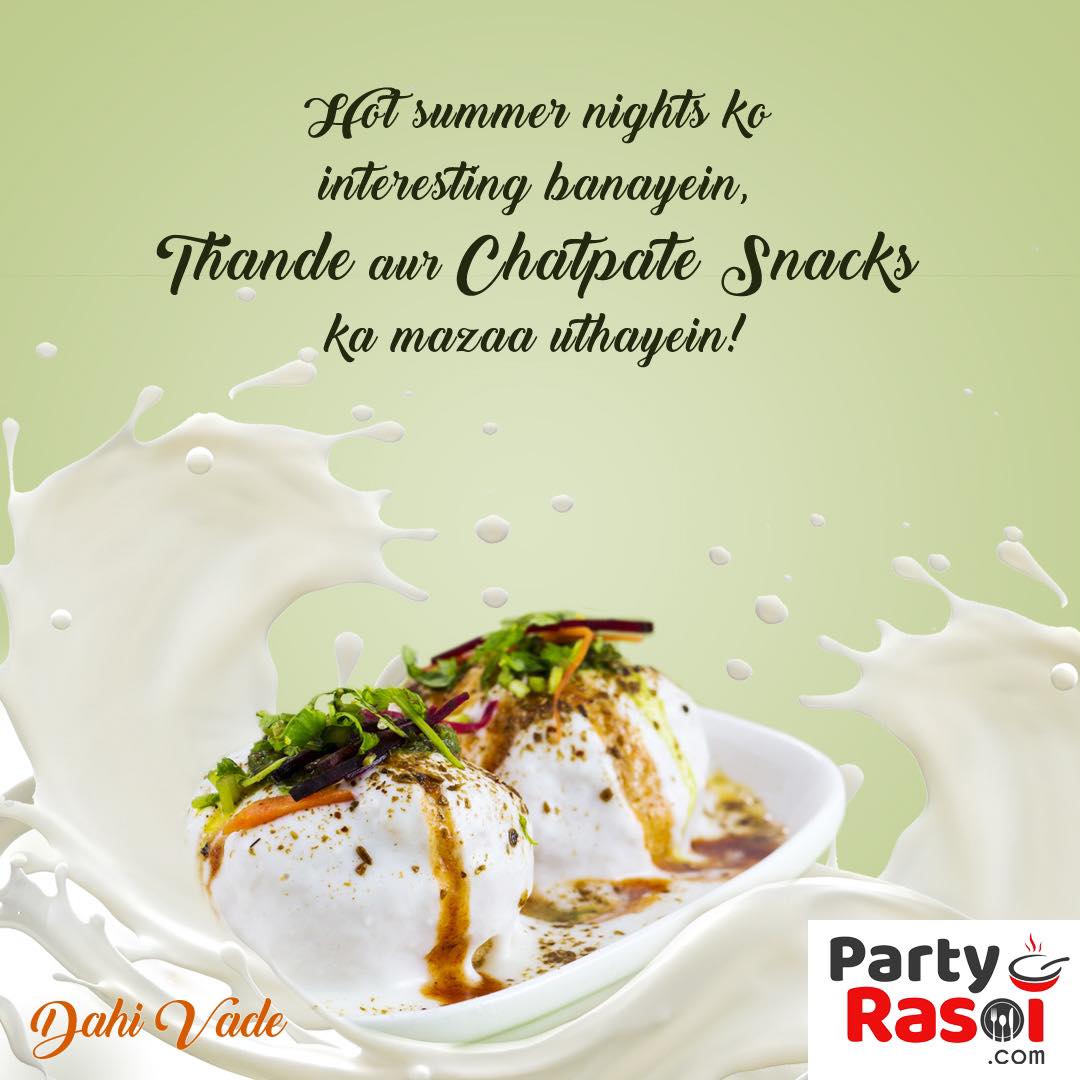PartyRasoi.com - 😋Our Dahi Vadas are a melange of crunchy... | Facebook