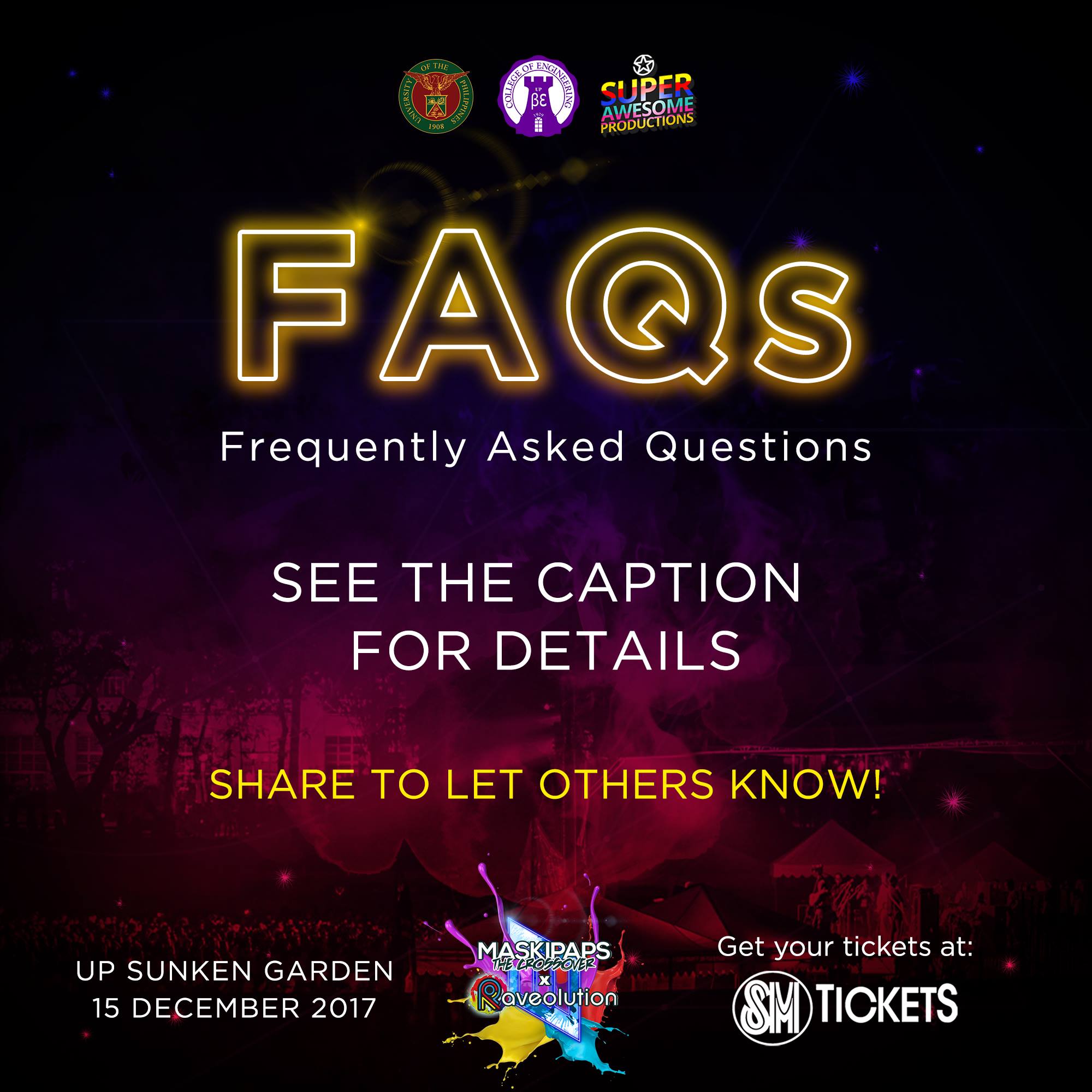 Maskipaps: The Crossover - #Maskipaps2017 x #Raveolution FAQS ...