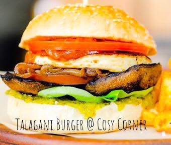 Cosy Corner - The Talagani Burger is made using the world famous ...