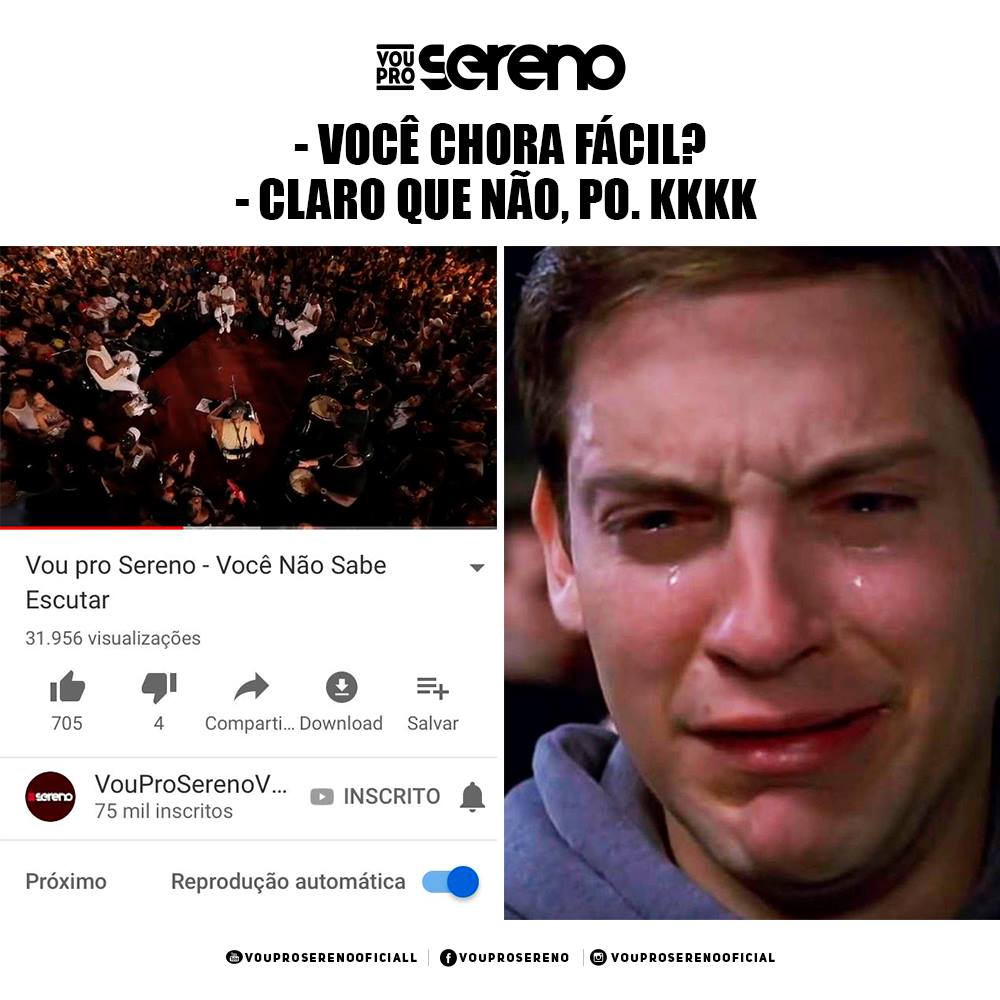 Vou Pro Sereno Voce Chora Facil Claro Que Nao Kkk Facebook hi in facebook com