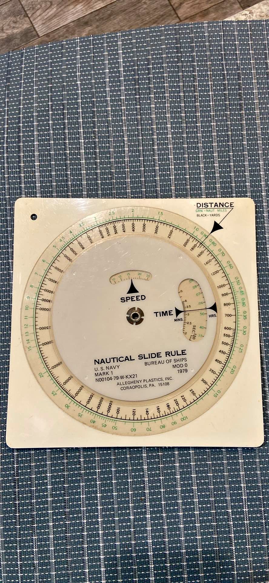 Nautical Slide Rule, parallel ruler, 2 compasses and other asst ...
