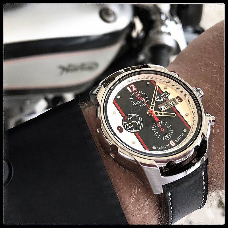 The New CR-1 Cafe Racer chronograph... - Zero West Watches