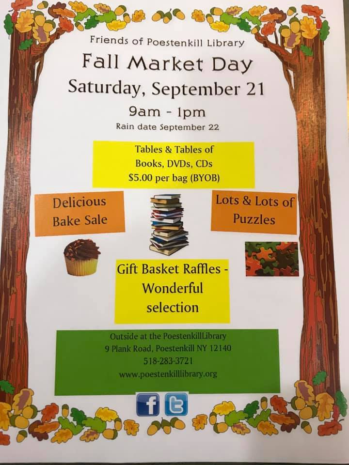 Fall Market Day is September 21st,... - Poestenkill Library | Facebook