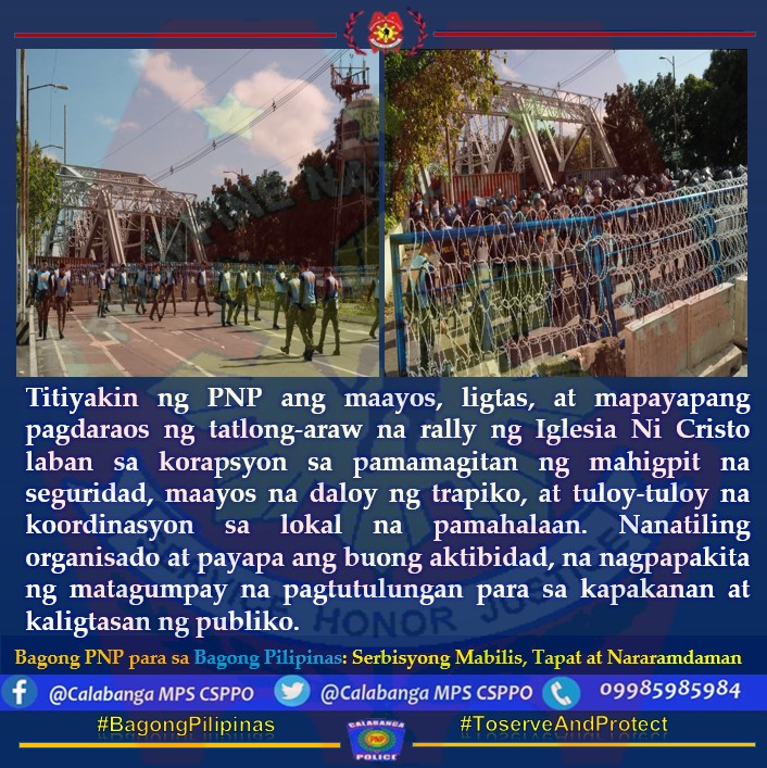 Calabanga - Titiyakin ng PNP ang maayos, ligtas, at mapayapang ...