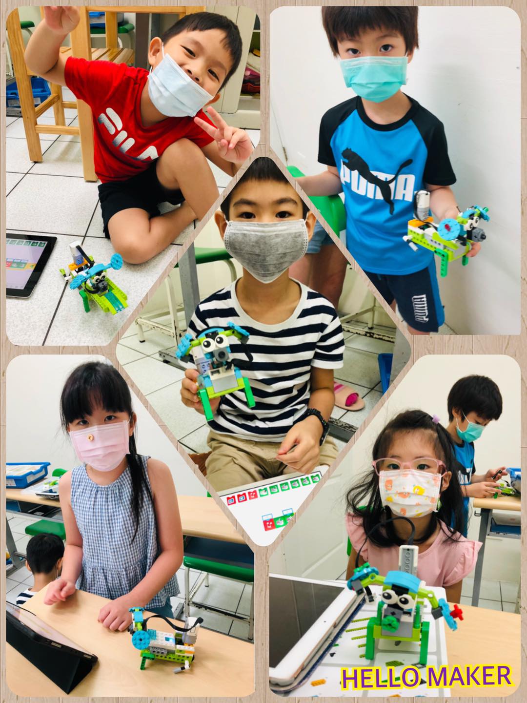 HELLO MAKER - 今天做什麼作品呢？ 原來是大家常見的小狗 看看孩子們加入了什麼可愛元素吧！...