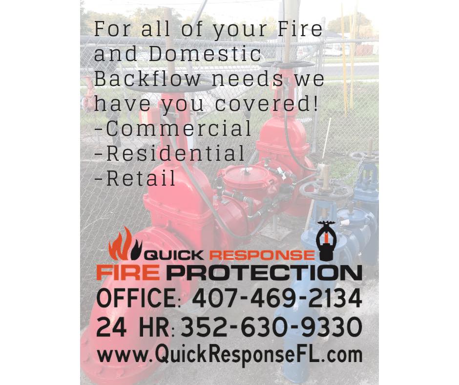 Quick Response Fire Protection LLC - One call can do it all! 407-469 ...