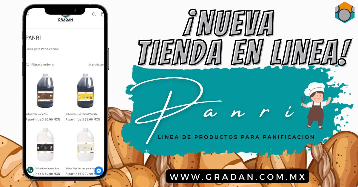 Gradan - ¡Nueva tienda en línea!📲 Línea PANRI 🍞... | Facebook
