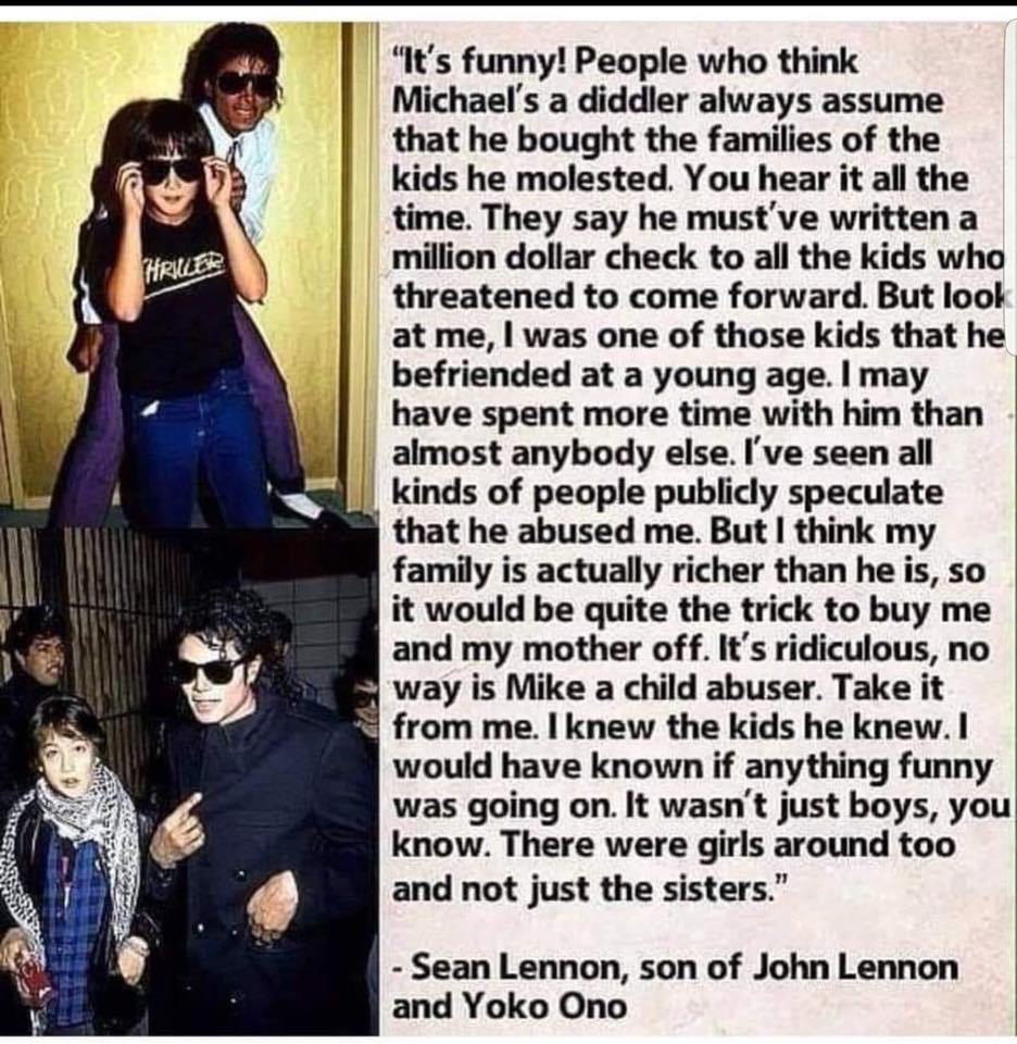 Message from Sean Lennon, son of John Lennon about his friendship