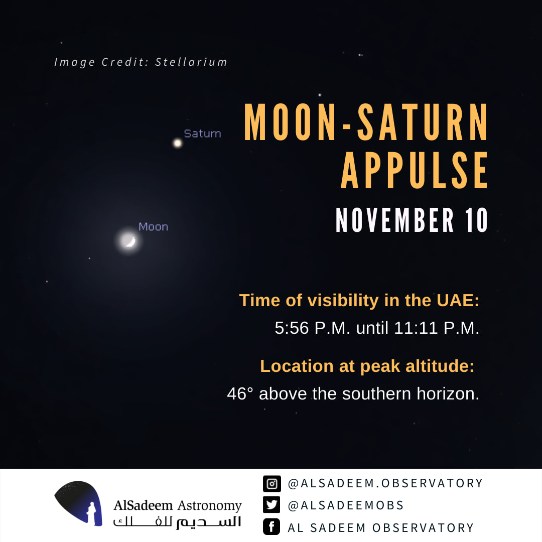 An appulse between the Moon and... - Al Sadeem Observatory | Facebook