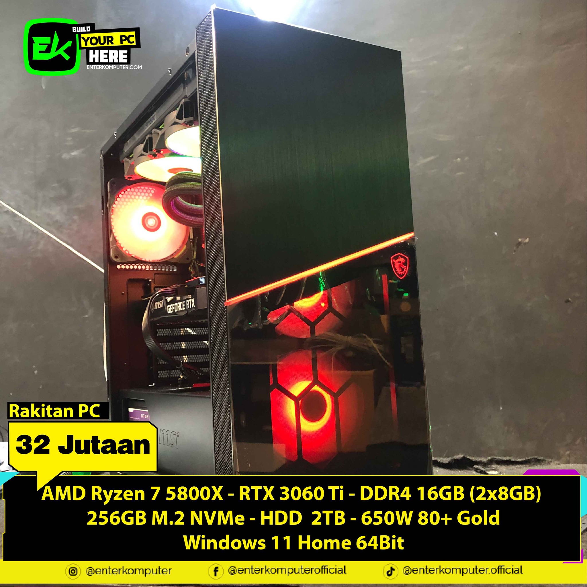 ENTER Komputer - Halo Gaes!! Ini dia rakitan PC AMD Ryzen...
