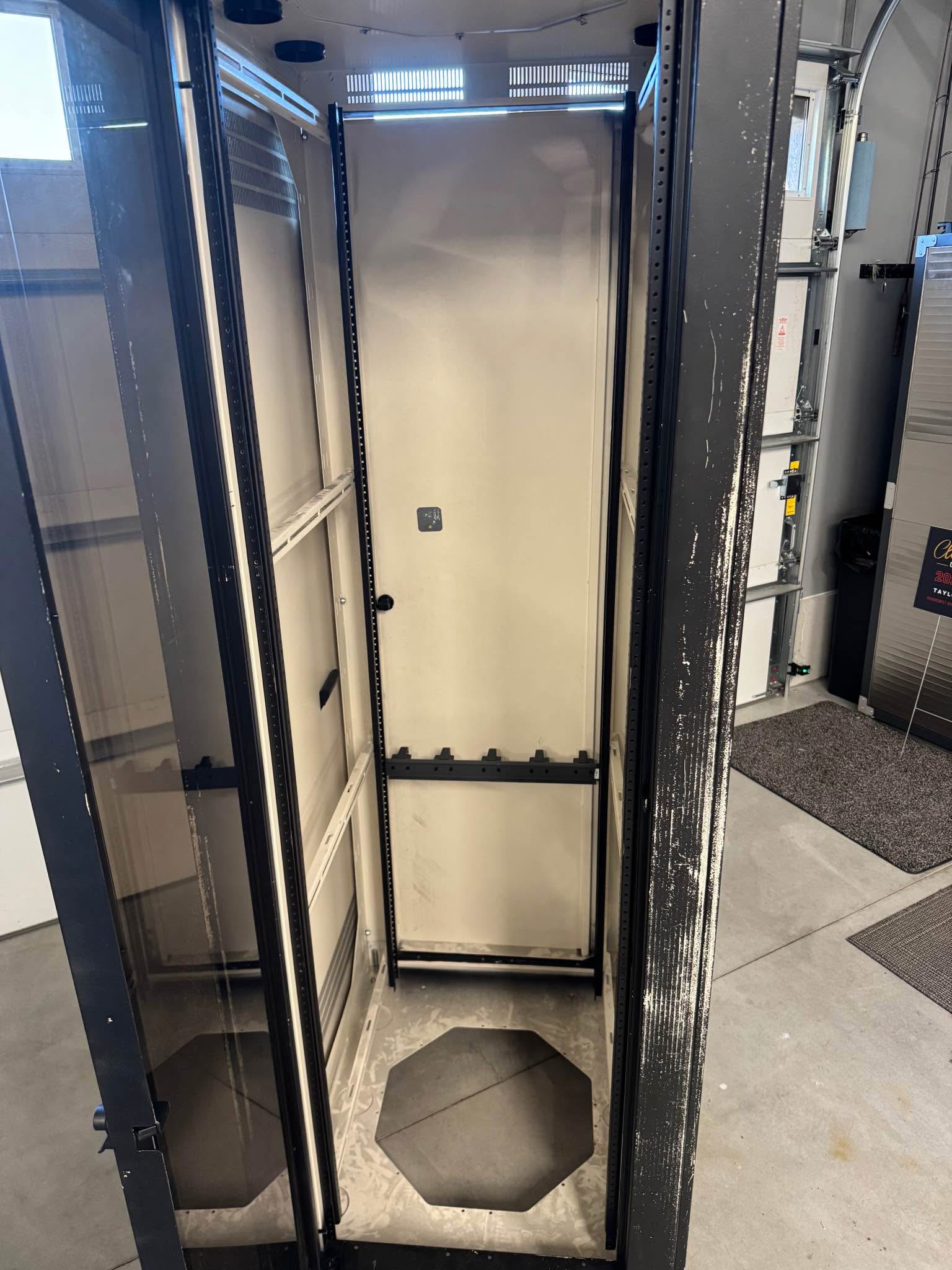 Solid APW Server Rack - 32D” x 27W” x 80H” w/ Tinted Door - Storage ...