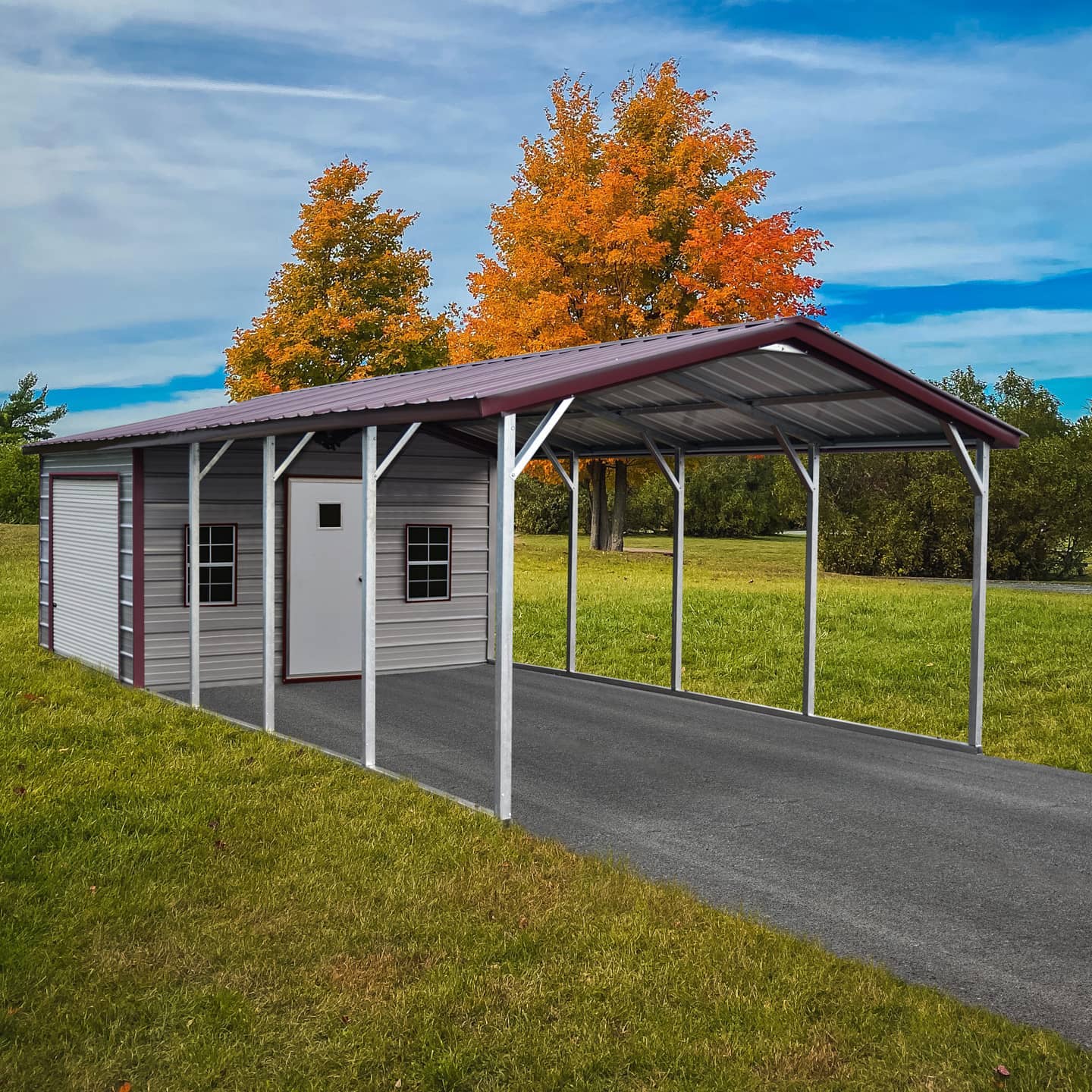 This 14x30x8 Combo... - Hunt Portable Buildings - Shell Knob
