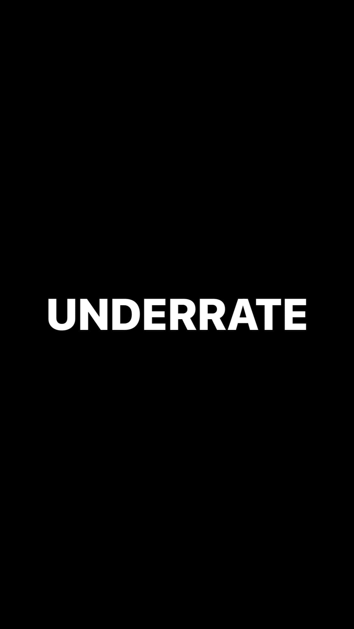 Underrate