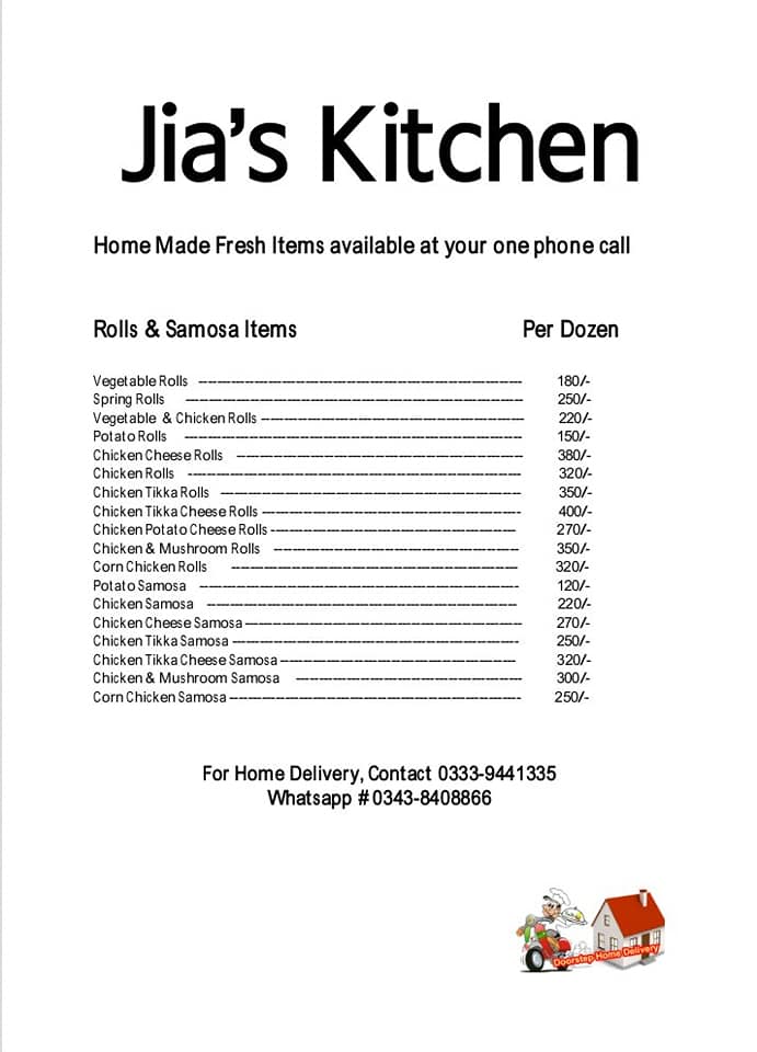 Jia's Kitchen - Menu is here with additional items 😊 Home...