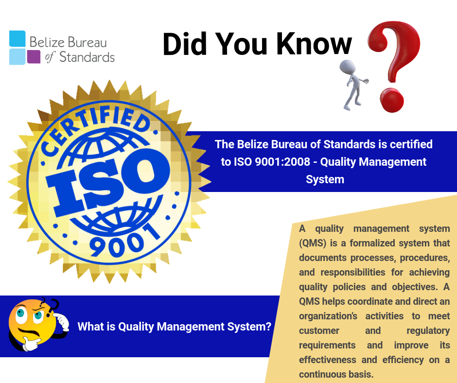 Belize Bureau of Standards - Did you know that the Bureau is certified ...