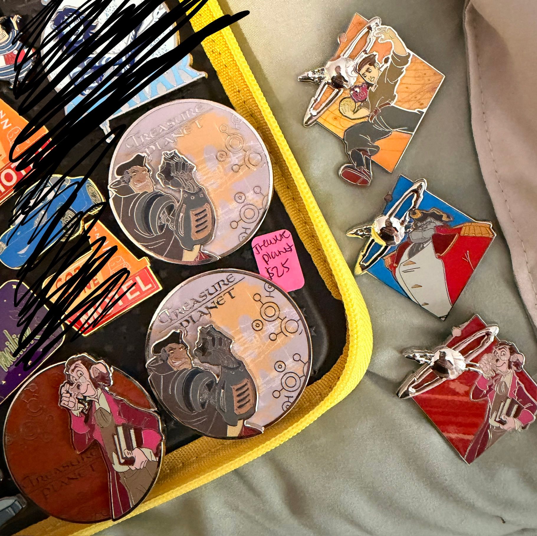 ISO Boxlunch Treasure Planet Pins. Need 3 more.